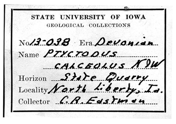 Charles Rochester Eastman label