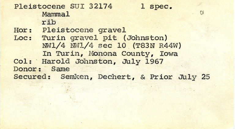 Holmes A. Semken and Prior J. Dechert label